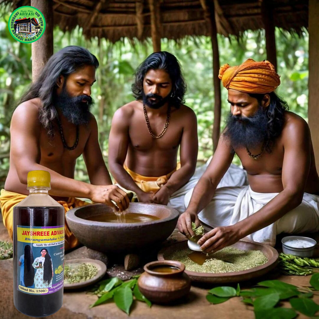 ADIVASI HAKKI PIKKI JAYASHREE HERBAL HAIR OIL ✅